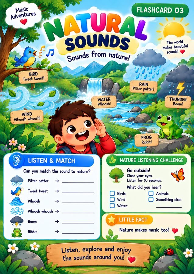 Flashcard — Natural Sounds