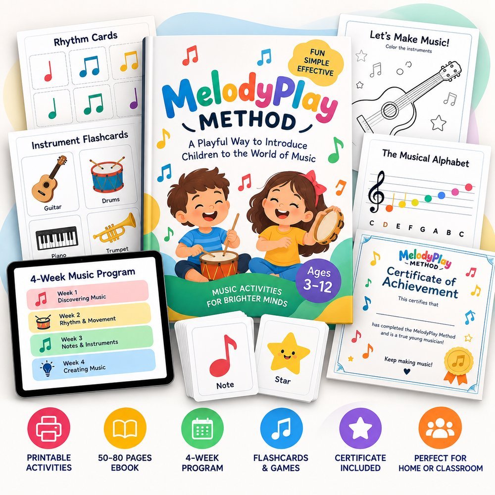 MelodyPlay Method — complete printable music activity kit